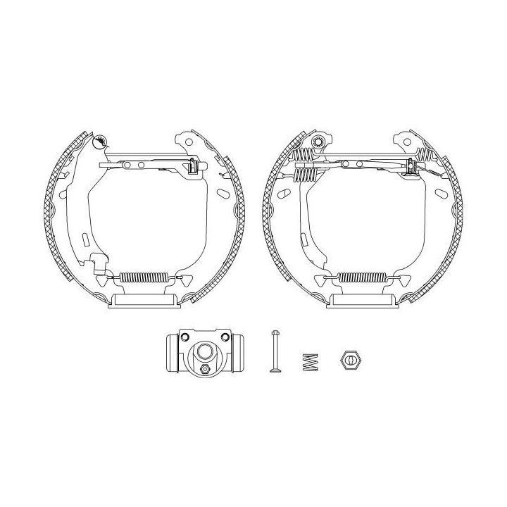 Stabdžių trinkelių komplektas HELLA 8DB 355 004-271