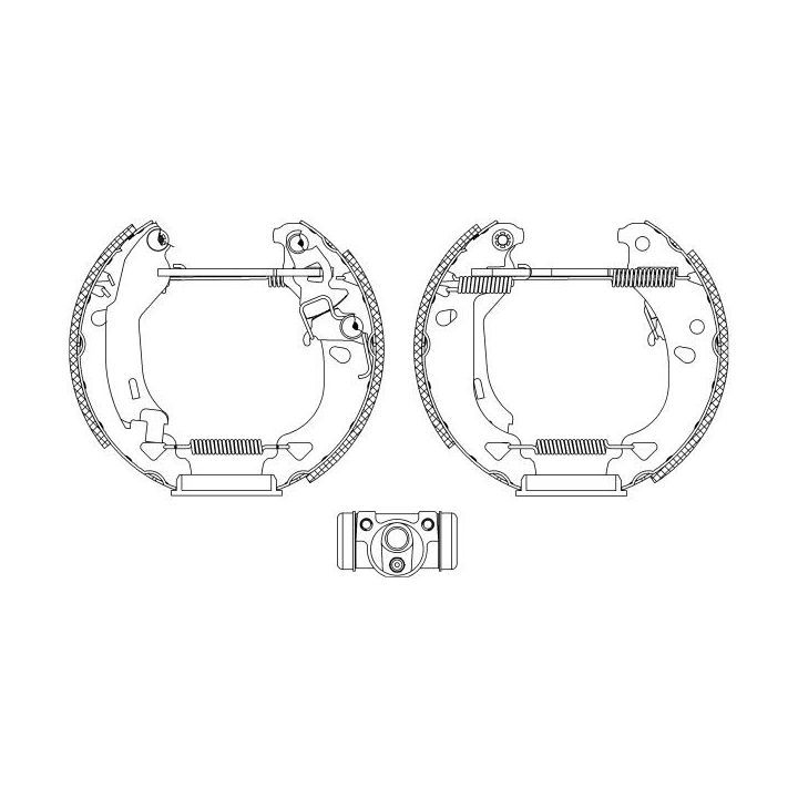 Stabdžių trinkelių komplektas HELLA 8DB 355 004-311