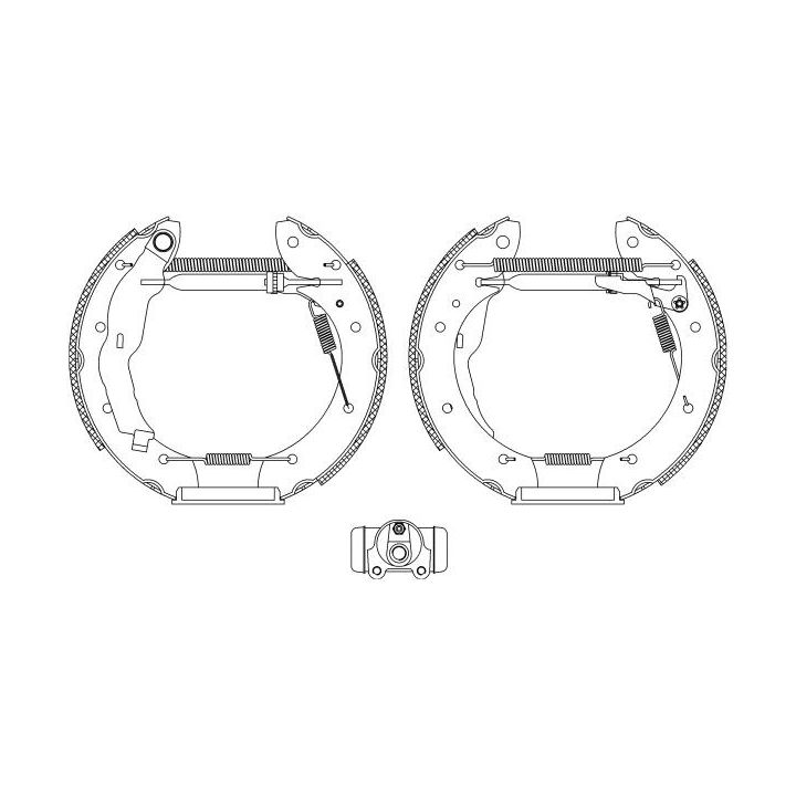 Stabdžių trinkelių komplektas HELLA 8DB 355 004-321