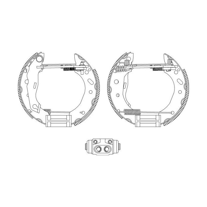 Stabdžių trinkelių komplektas HELLA 8DB 355 004-441
