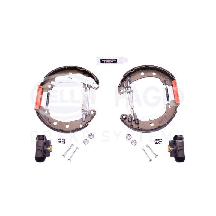 Stabdžių trinkelių komplektas HELLA 8DB 355 004-691