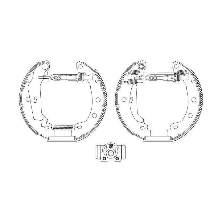 Stabdžių trinkelių komplektas HELLA 8DB 355 004-691