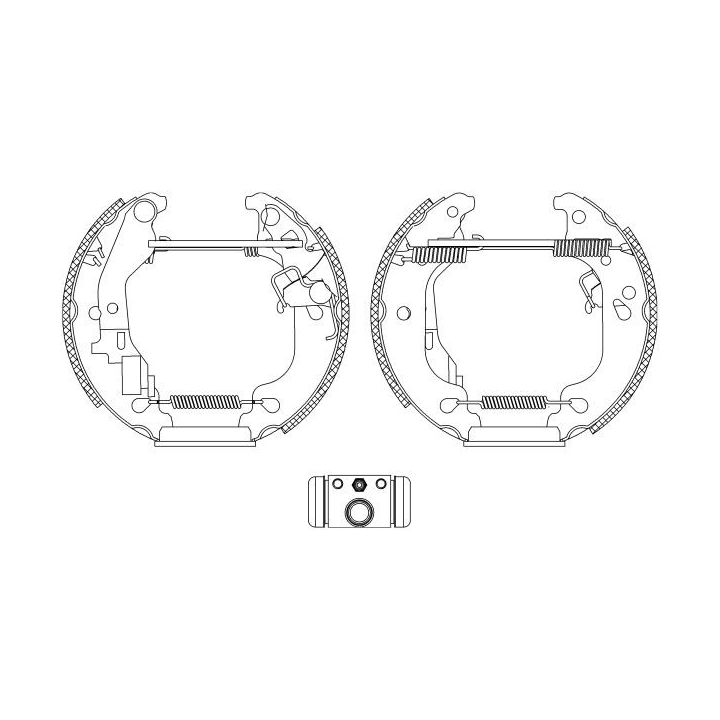 Stabdžių trinkelių komplektas HELLA 8DB 355 004-751