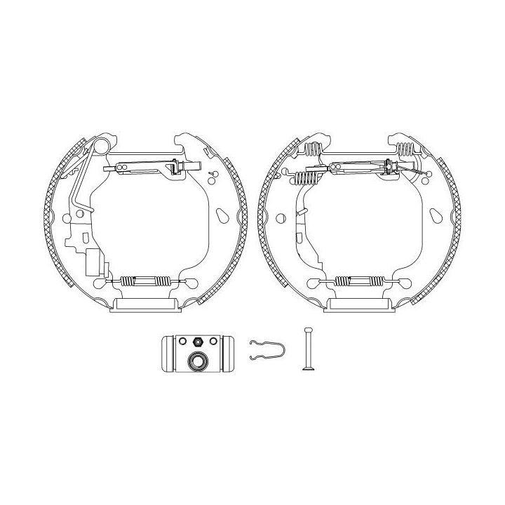 Stabdžių trinkelių komplektas HELLA 8DB 355 004-771