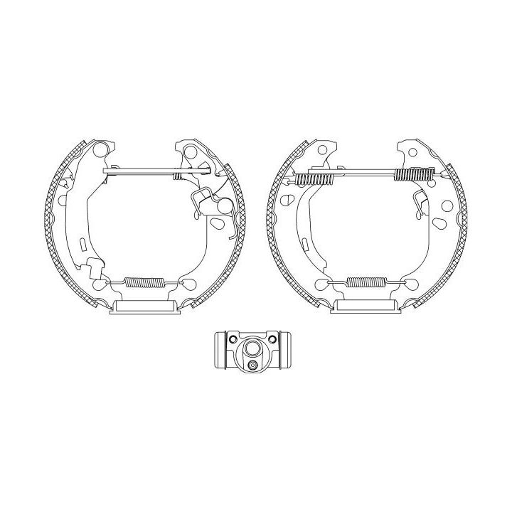 Stabdžių trinkelių komplektas HELLA 8DB 355 004-891