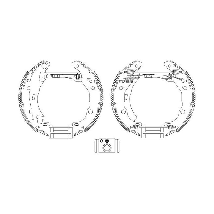 Stabdžių trinkelių komplektas HELLA 8DB 355 004-921