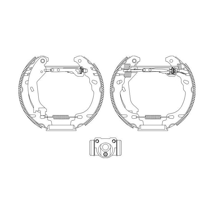 Stabdžių trinkelių komplektas HELLA 8DB 355 005-261