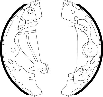 Stabdžių trinkelių komplektas HELLA 8DB 355 022-091