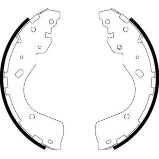 Stabdžių trinkelių komplektas HELLA 8DB 355 022-241