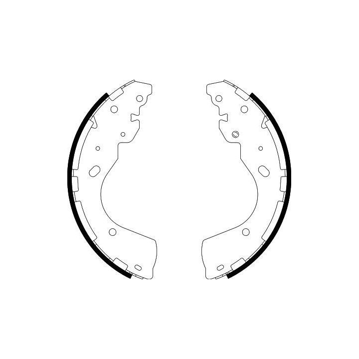 Stabdžių trinkelių komplektas HELLA 8DB 355 022-241