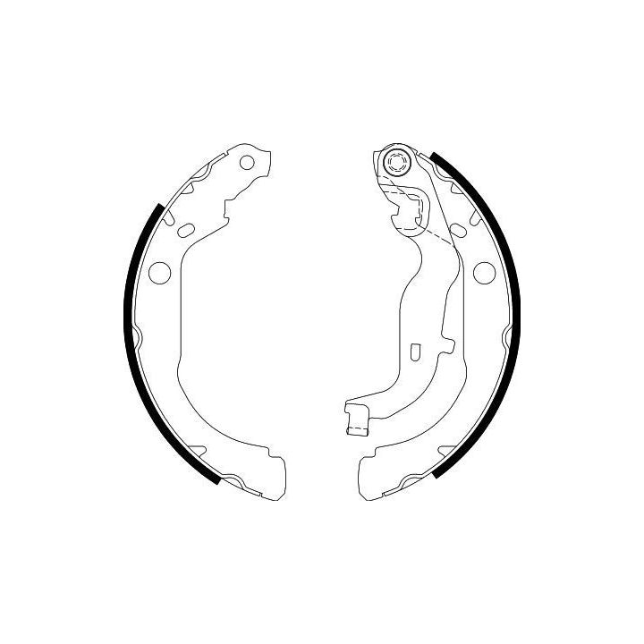 Stabdžių trinkelių komplektas HELLA 8DB 355 022-261