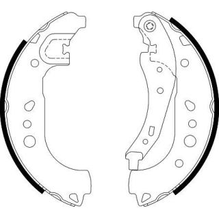 Stabdžių trinkelių komplektas HELLA 8DB 355 022-281