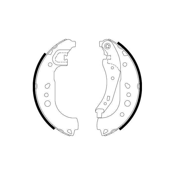 Stabdžių trinkelių komplektas HELLA 8DB 355 022-281