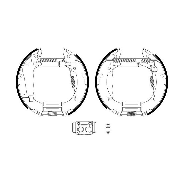 Stabdžių trinkelių komplektas HELLA 8DB 355 022-611