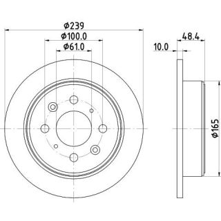 Stabdžių diskas HELLA 8DD 355 103-111