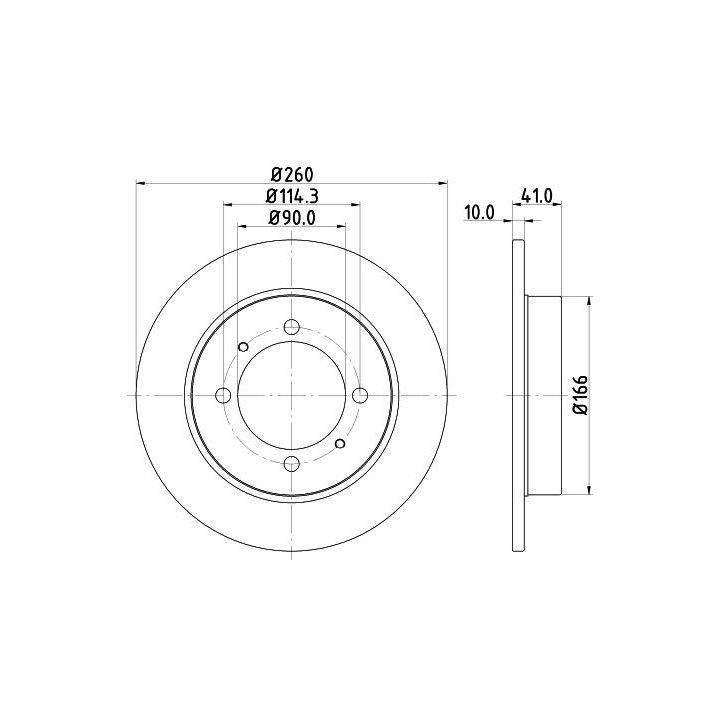 Stabdžių diskas HELLA 8DD 355 105-471