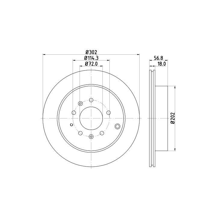 Stabdžių diskas HELLA 8DD 355 115-791