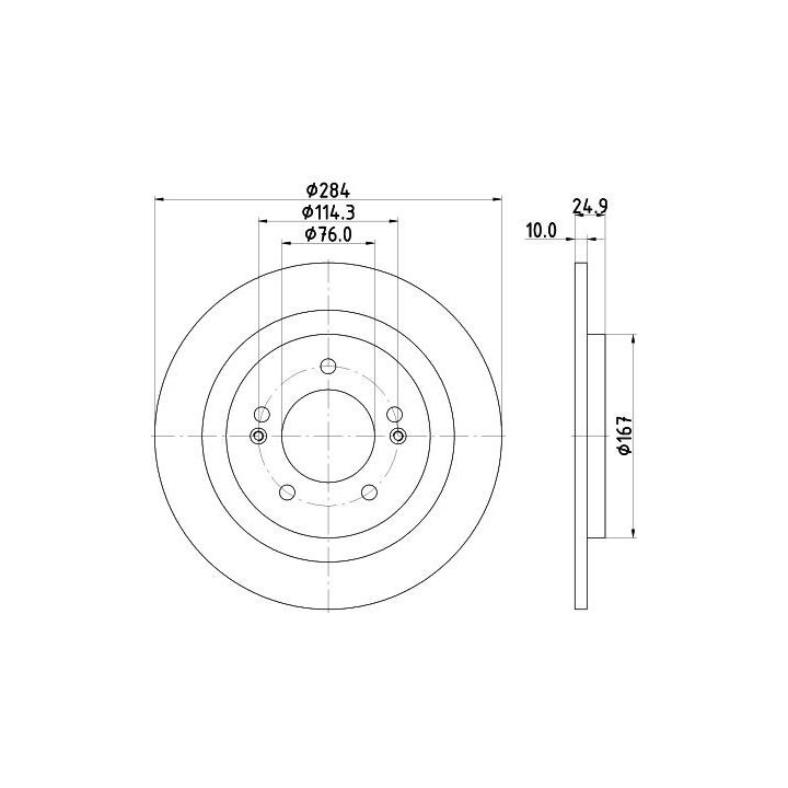 Stabdžių diskas HELLA 8DD 355 118-231