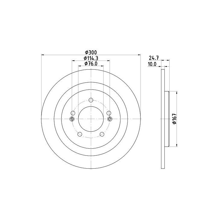 Stabdžių diskas HELLA 8DD 355 118-241