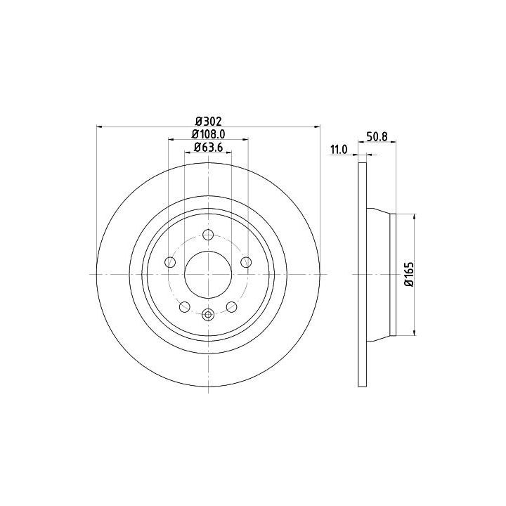 Stabdžių diskas HELLA 8DD 355 118-841