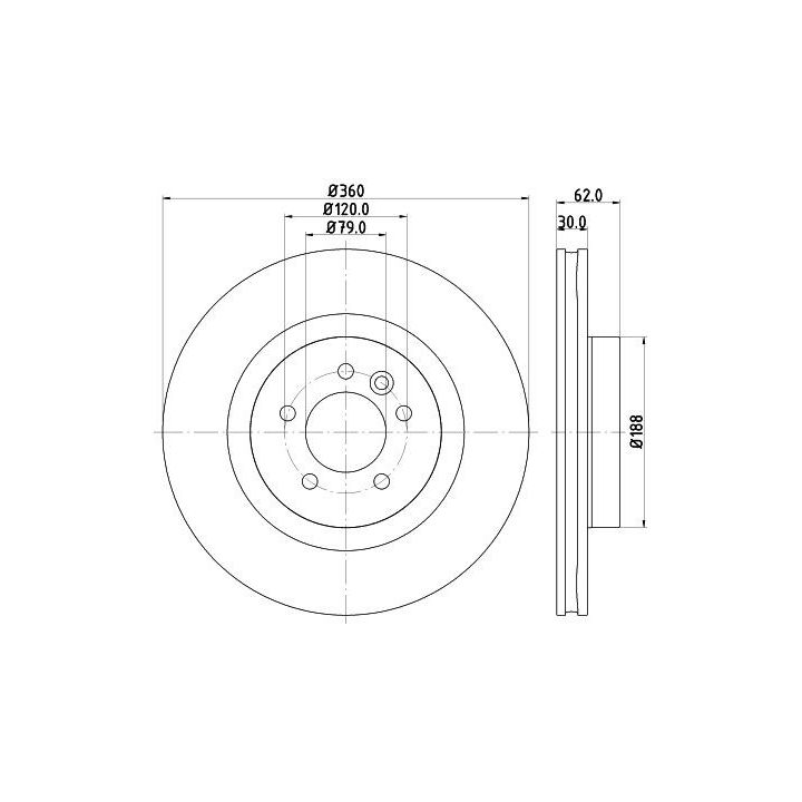 Stabdžių diskas HELLA 8DD 355 118-871