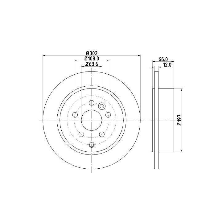 Stabdžių diskas HELLA 8DD 355 118-911