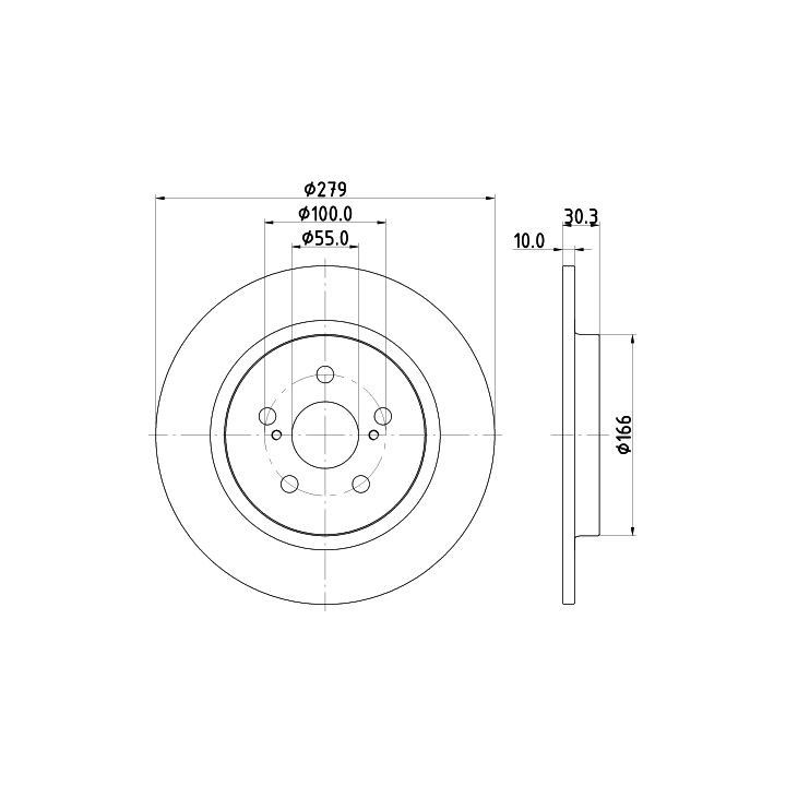 Stabdžių diskas HELLA 8DD 355 120-191
