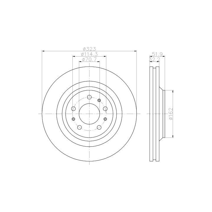 Stabdžių diskas HELLA 8DD 355 120-251