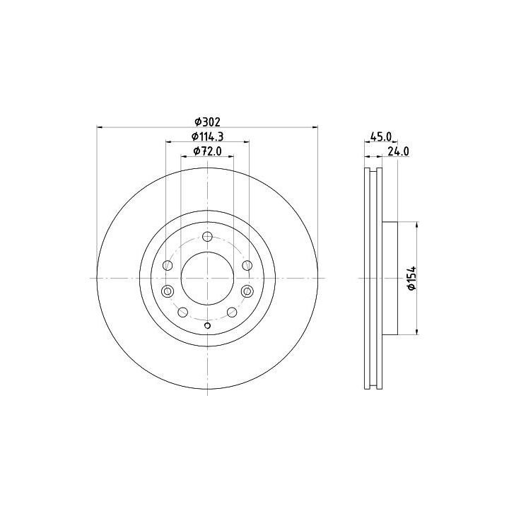 Stabdžių diskas HELLA 8DD 355 120-301