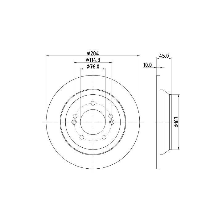Stabdžių diskas HELLA 8DD 355 120-471