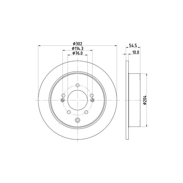 Stabdžių diskas HELLA 8DD 355 126-671