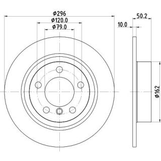 Stabdžių diskas HELLA 8DD 355 126-741