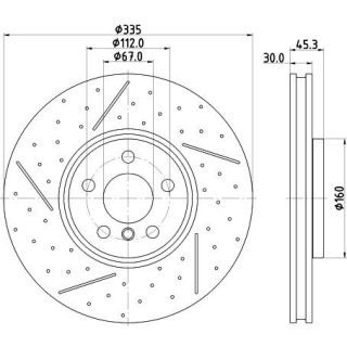Stabdžių diskas HELLA 8DD 355 133-091
