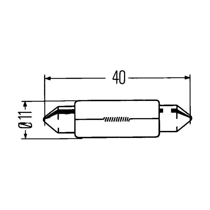 Lemputė, daiktadėžės lemputė HELLA 8GM 002 091-131