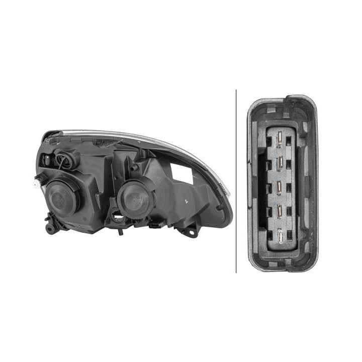 Priekinis žibintas HELLA 1DB 008 461-191