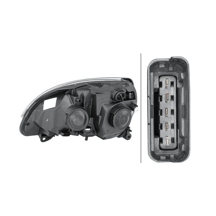 Priekinis žibintas HELLA 1DB 008 461-201