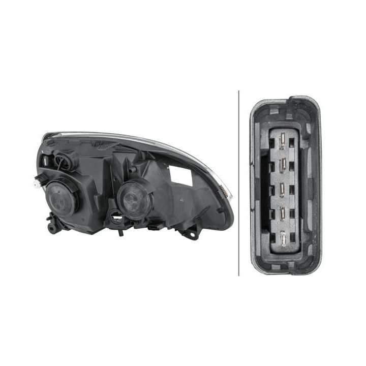 Priekinis žibintas HELLA 1DB 008 461-731