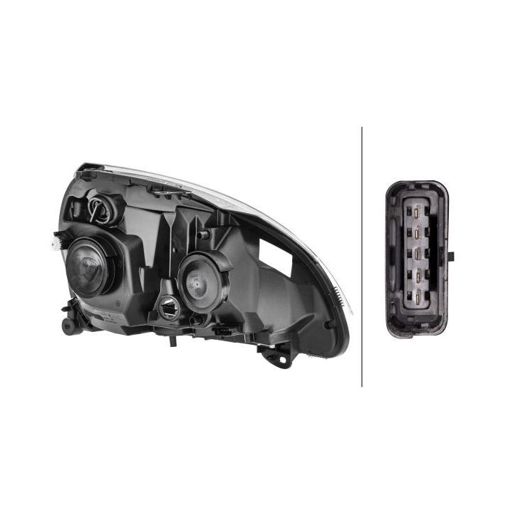 Priekinis žibintas HELLA 1DB 008 461-851