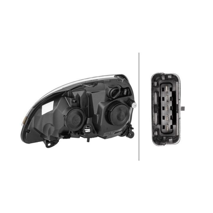 Priekinis žibintas HELLA 1DB 008 461-861