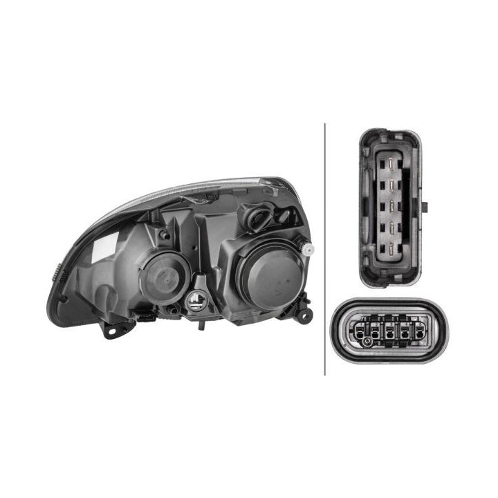 Priekinis žibintas HELLA 1DL 008 461-781