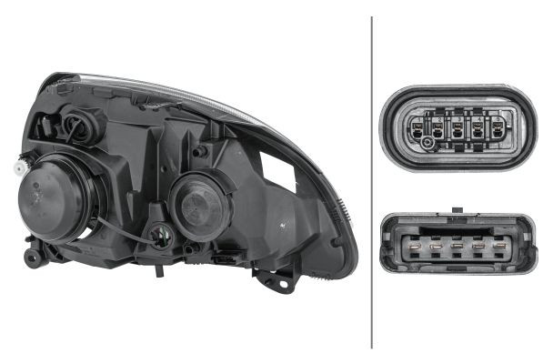 Priekinis žibintas HELLA 1DL 008 461-791