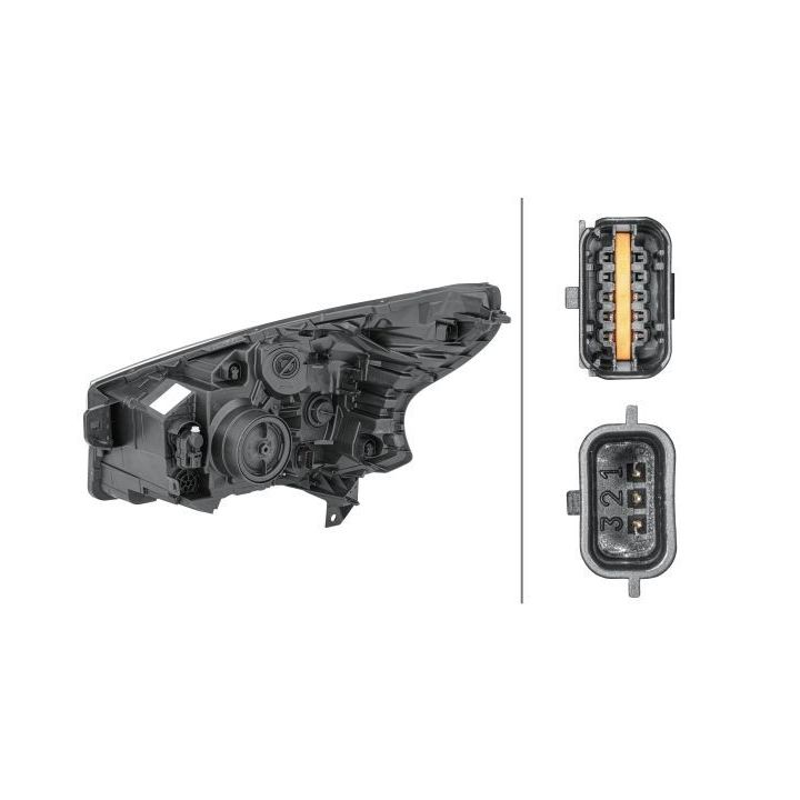 Priekinis žibintas HELLA 1EE 011 410-461