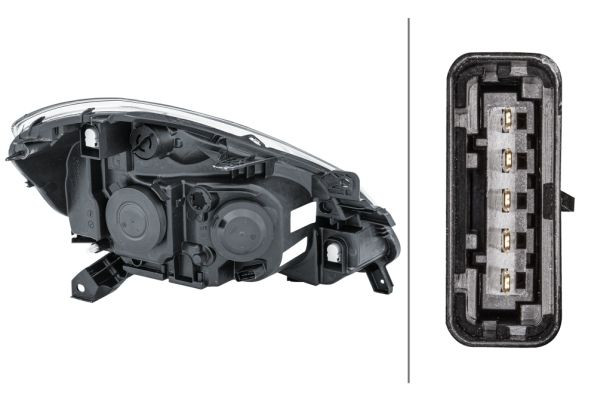 Priekinis žibintas HELLA 1EE 354 536-011