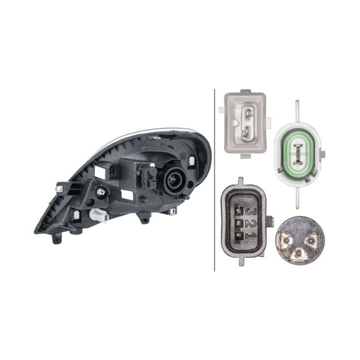 Priekinis žibintas HELLA 1EH 354 541-021