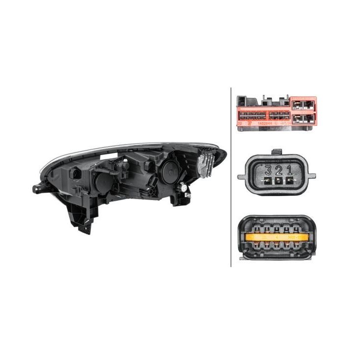 Priekinis žibintas HELLA 1EX 011 770-461