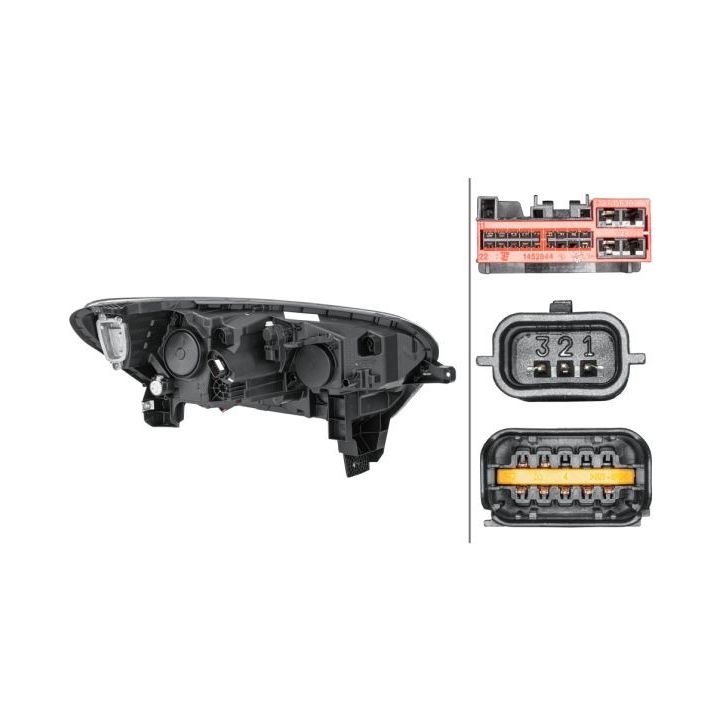 Priekinis žibintas HELLA 1EX 013 888-091