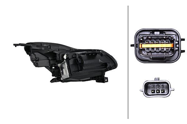 Priekinis žibintas HELLA 1EX 013 930-611