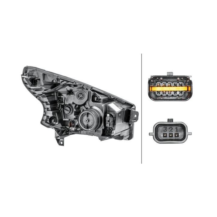 Priekinis žibintas HELLA 1LE 011 410-471