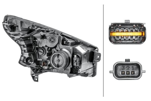 Priekinis žibintas HELLA 1LE 011 410-471