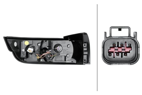 Kombinuotas galinis žibintas HELLA 2SK 010 563-221